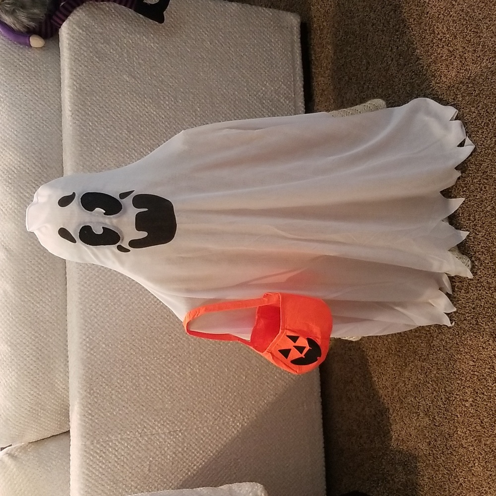 Halloween Ghost and Pumpkin